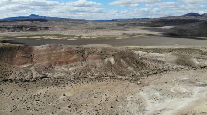 Otra vista del área del hallazgo “Valle Joaquín” (Ea. Puesto El Colorado). Foto: gentileza Marcelo Luna