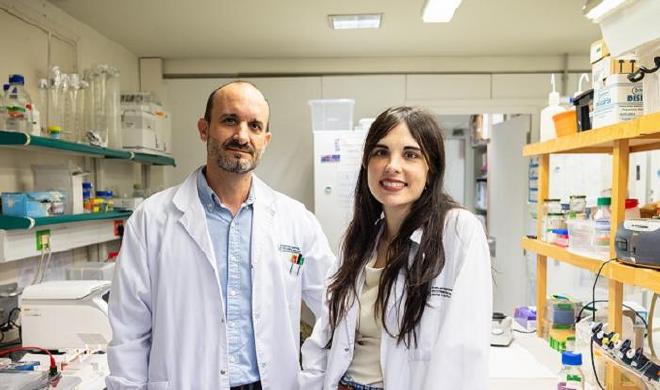 Un estudio de la Universidad de Barcelona combina la terapia celular basada en células madre con una proteína que regula el desarrollo neuronal para impulsar nuevas estrategias contra enfermedades neurodegenerativas y lesiones traumáticas en el cerebro. El trabajo lo dirigen el profesor Daniel Tornero y la investigadora Alba Ortega Gascó, de la Facultad de Medicina y Ciencias de la Salud y el Instituto de Neurociencias de la Universidad de Barcelona (UBneuro). Crédito de la imagen: Universidad de Barcelona