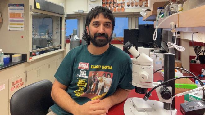 Juan Ignacio Ispizua, otro de los autores del artículo, quien hoy continúa su formación en los Estados Unidos. Crédito de la imagen: Fundación Instituto Leloir