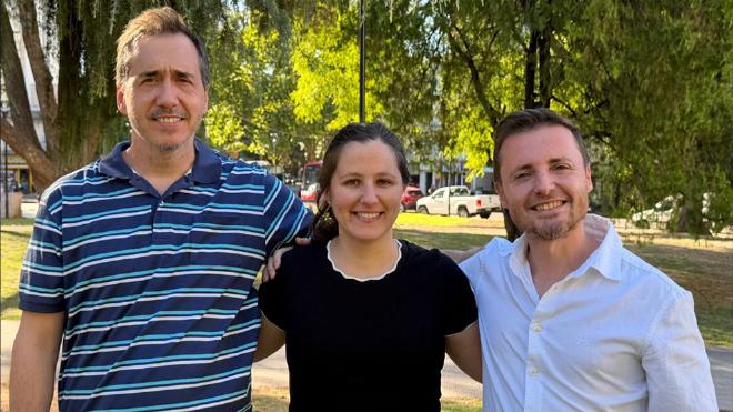 Martín Mestre, Valentina Crespi y Carlos Argüelles. Crédito de la imagen: Crespi, Mestre y Argüelles