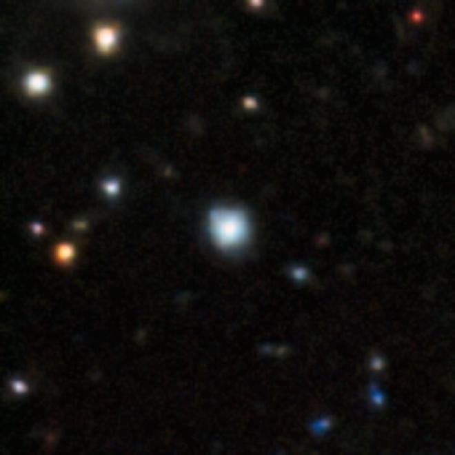 Esta imagen muestra la estrella PicII-503, que tiene el contenido de hierro más bajo jamás medido fuera de la Vía Láctea. Créditos de la imagen: CTIO/NOIRLab/DOE/NSF/AURA. Procesamiento de imagen: T.A. Rector (University of Alaska Anchorage/NSF NOIRLab), M. Zamani & D. de Martin (NSF NOIRLab). Agradecimientos: PI: Anirudh Chiti, Alex Drlica-Wagner
